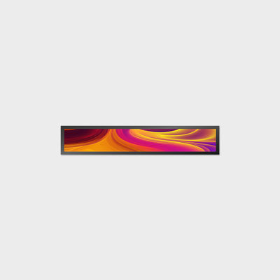 36.6 Inch Bar LCD Display 1920*290 LVDS 1000 Nits Screen Untuk Papan Iklan