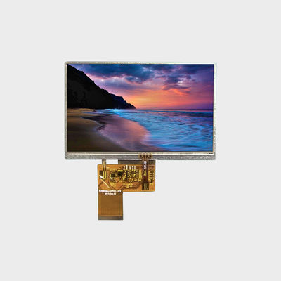 Medium And Small RGB LCD Display 5.0 Inch 800×480 600Nits Untuk Perangkat genggam