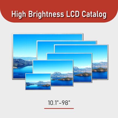 10.1-98 "Ukuran Panel Cerah Tinggi LCD Tampilan dengan 700-5000 Typ. Cerah