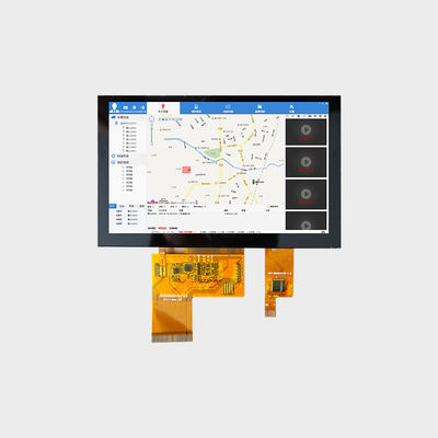 5.0 Inci Medium Dan Kecil LCD Display 800×480 RGB 500 Nits Display Dengan Panel Sentuh