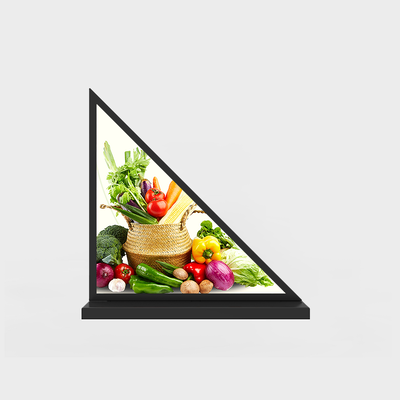 Mesin Periklanan LCD Segitiga 13,14 inci Dengan Solusi Sistem Android