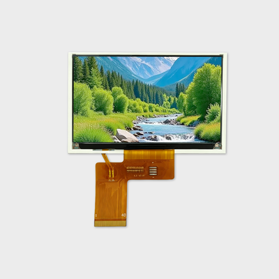 Solusi LCD Kecil 4,3 Inci Dengan Antarmuka RGB 800*480 Mendukung Kecerahan 1000nits