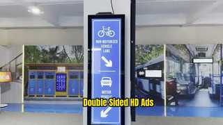 Mesin Iklan LCD Dua Sisi 47,6 Inci