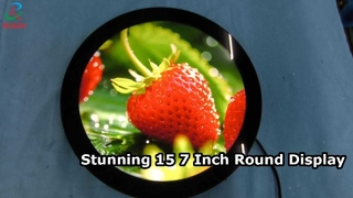 Layar LCD Bulat 15,7 inci Resolusi 960*960 Dengan Sistem Android.